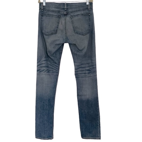 RAG & BONE STANDARD ISSUE FIT 2 SLIM LEG DISTRESSED IN CLN LUDLOW WASH SIZE 30 - Picture 3 of 14